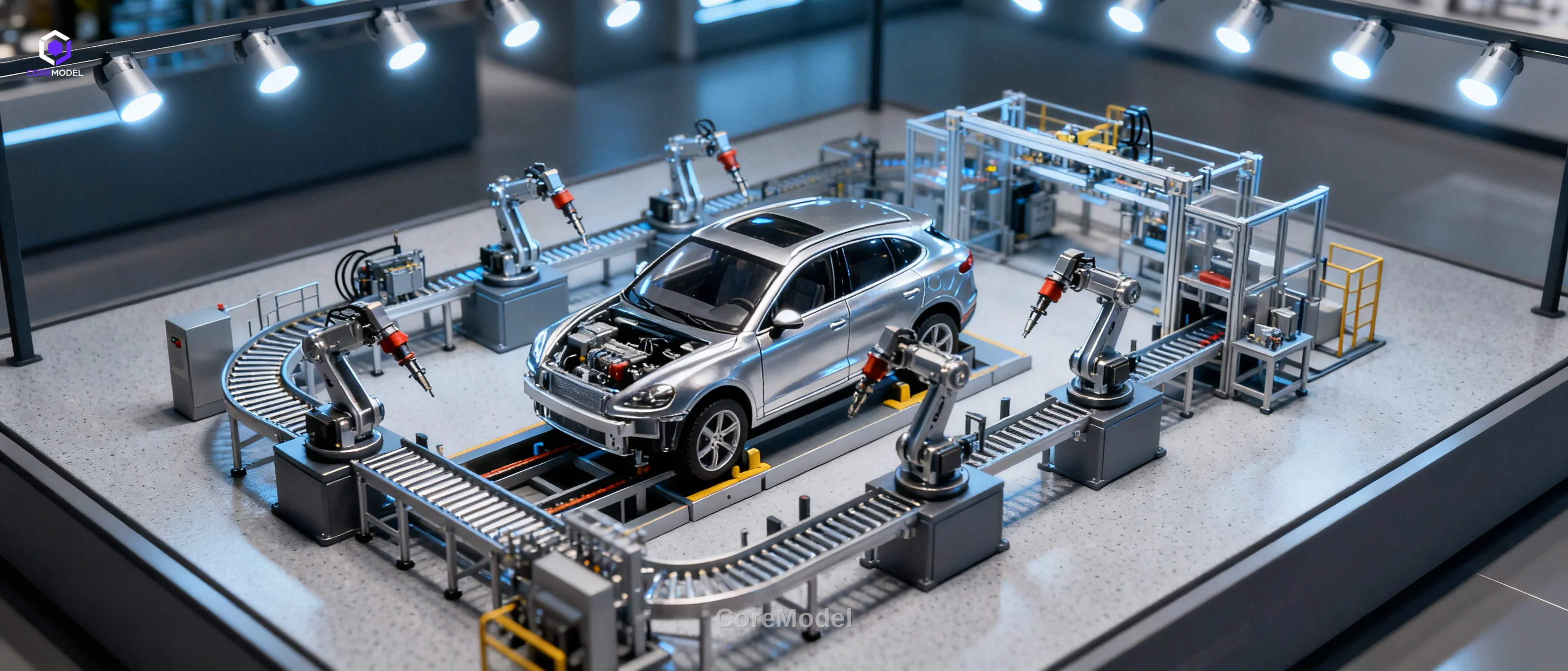 Automotive Assembly Line Diorama - B