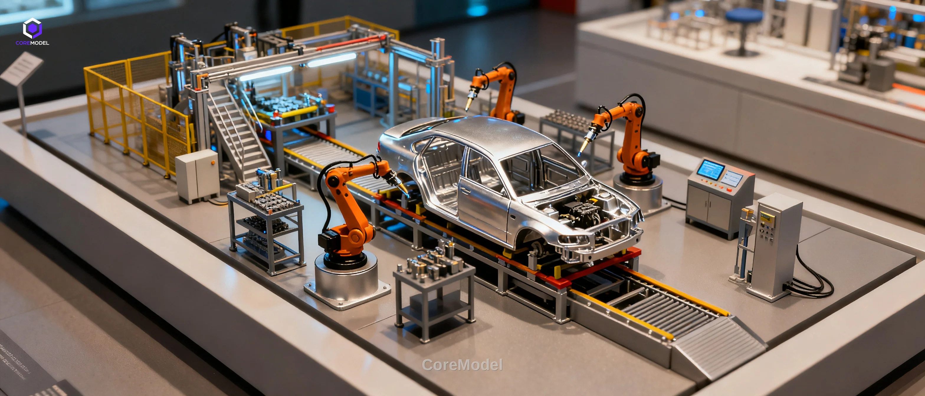 Automotive Assembly Line Diorama - C