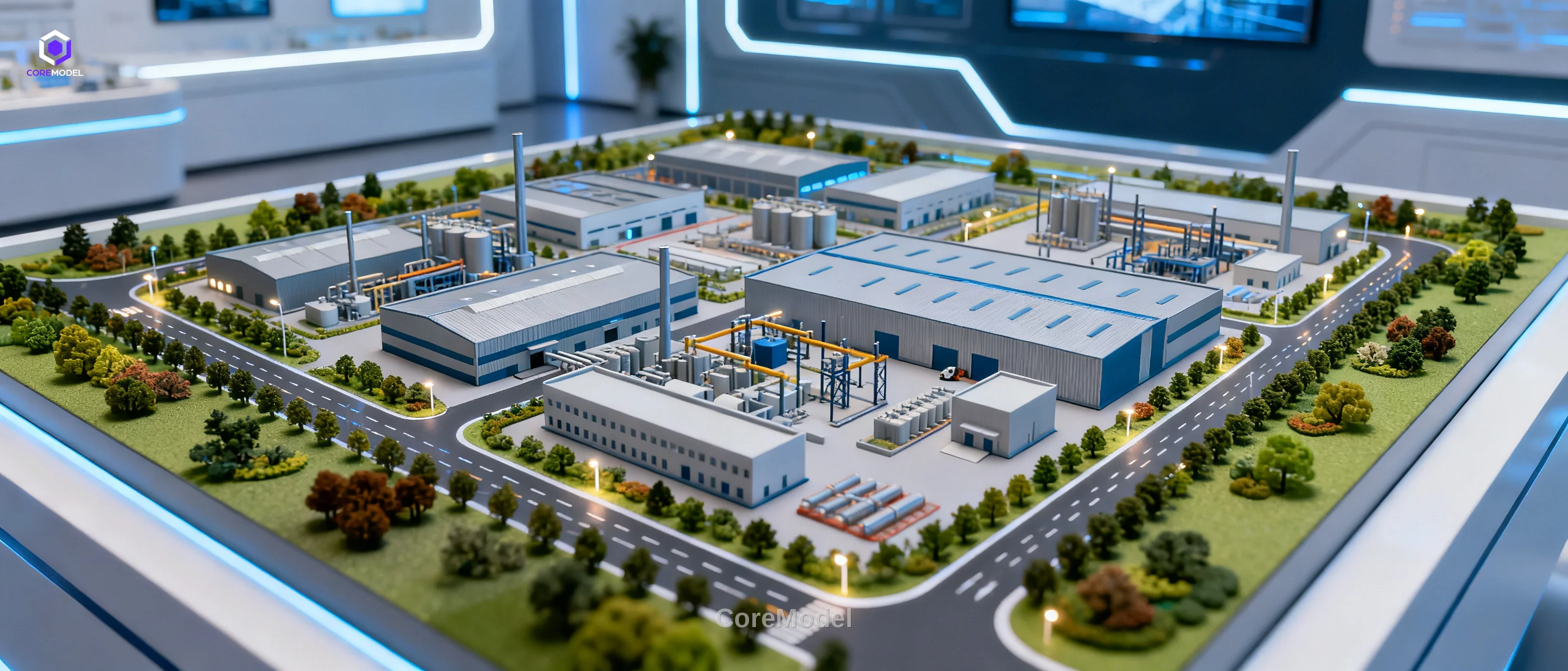 Cement Factory Scale Model - F