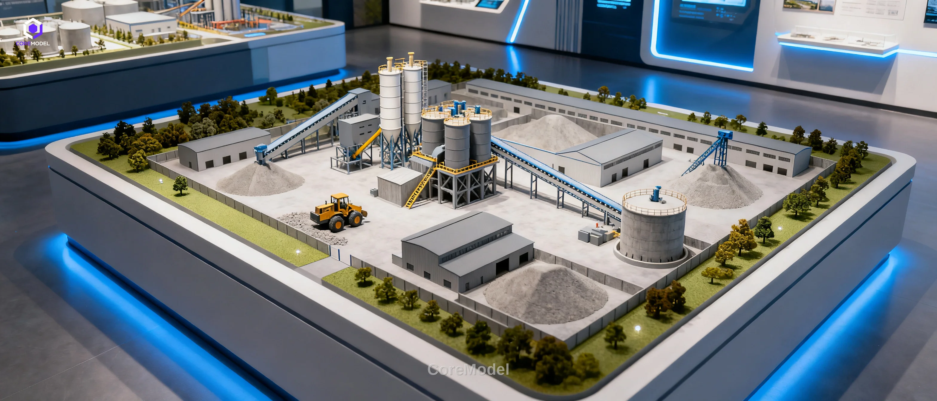Cement Factory Scale Model - C