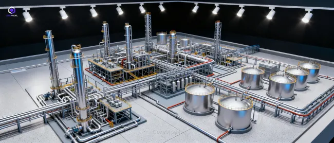 Refinery Complex Scale Model - A