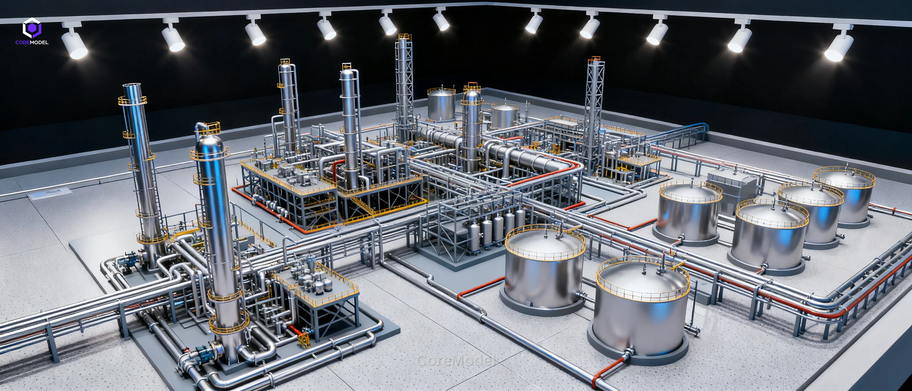 Refinery Complex Scale Model - A