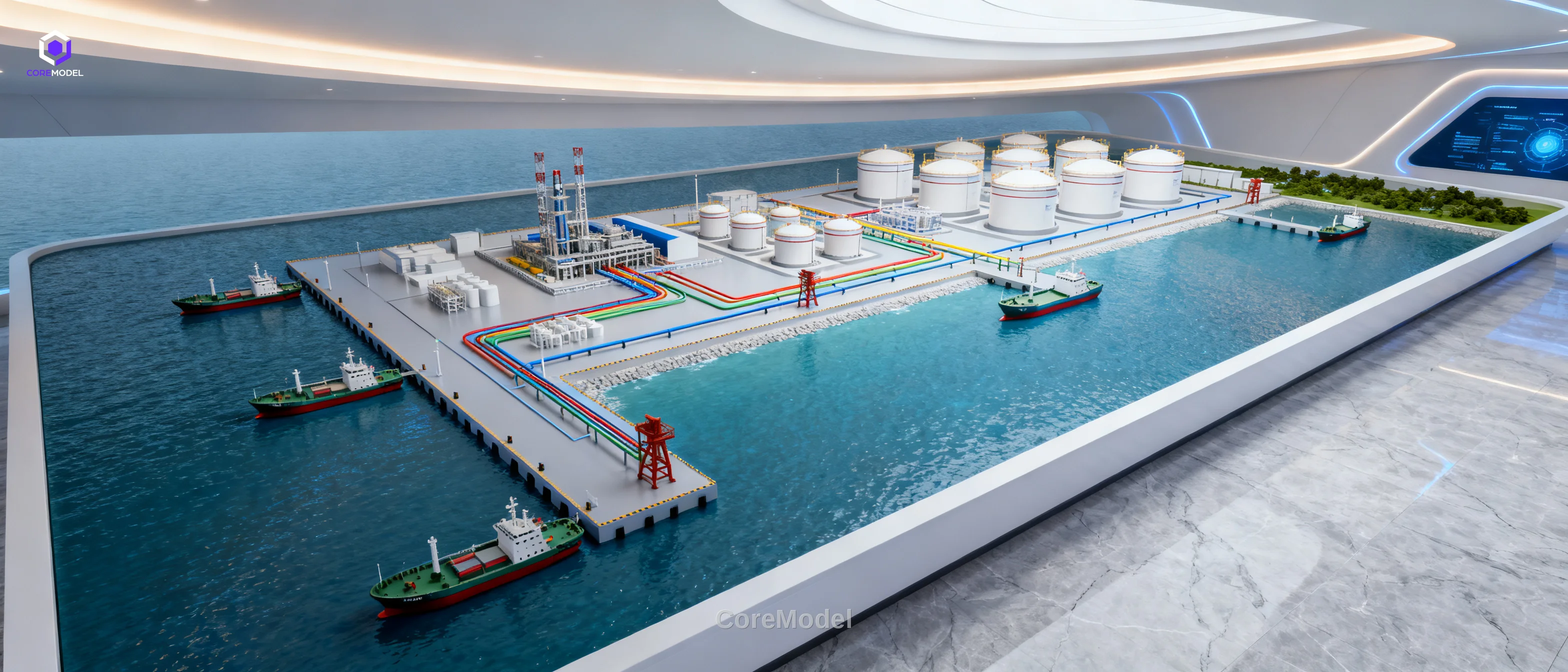LNG Terminal Display Model - E