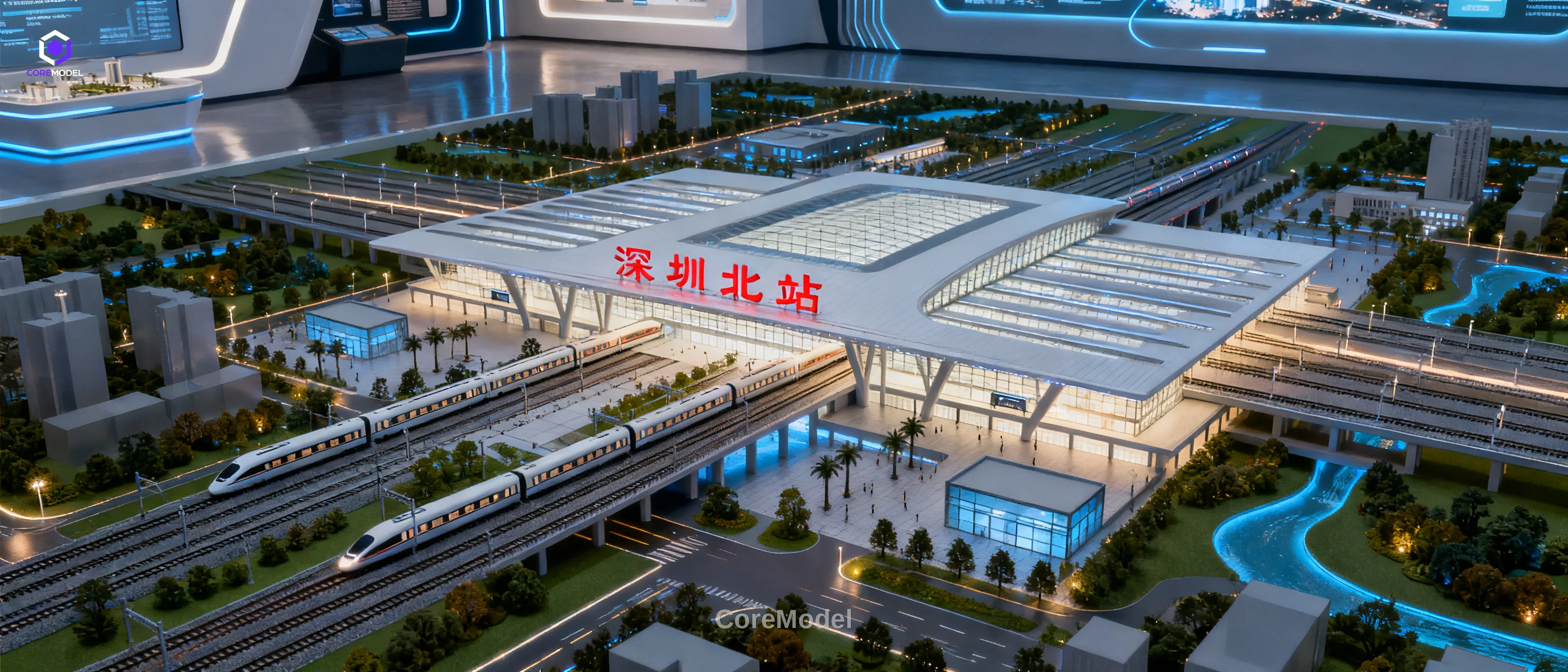 High-Speed Rail Station Model - C