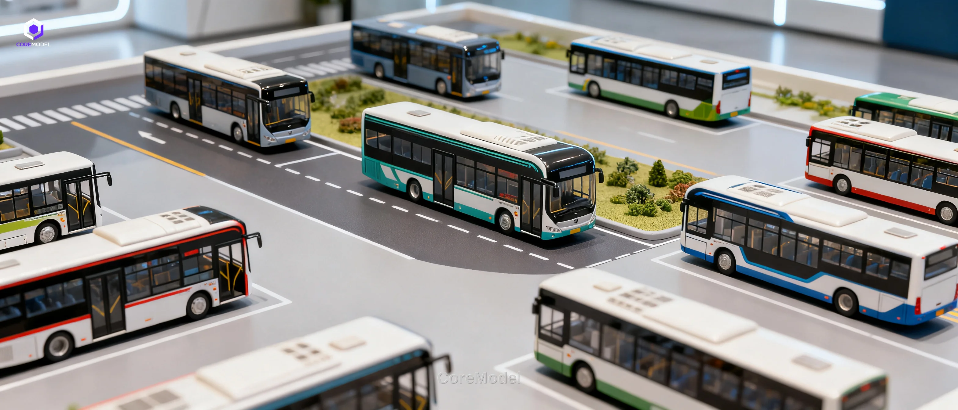 Bus Sand Table Display Model - B