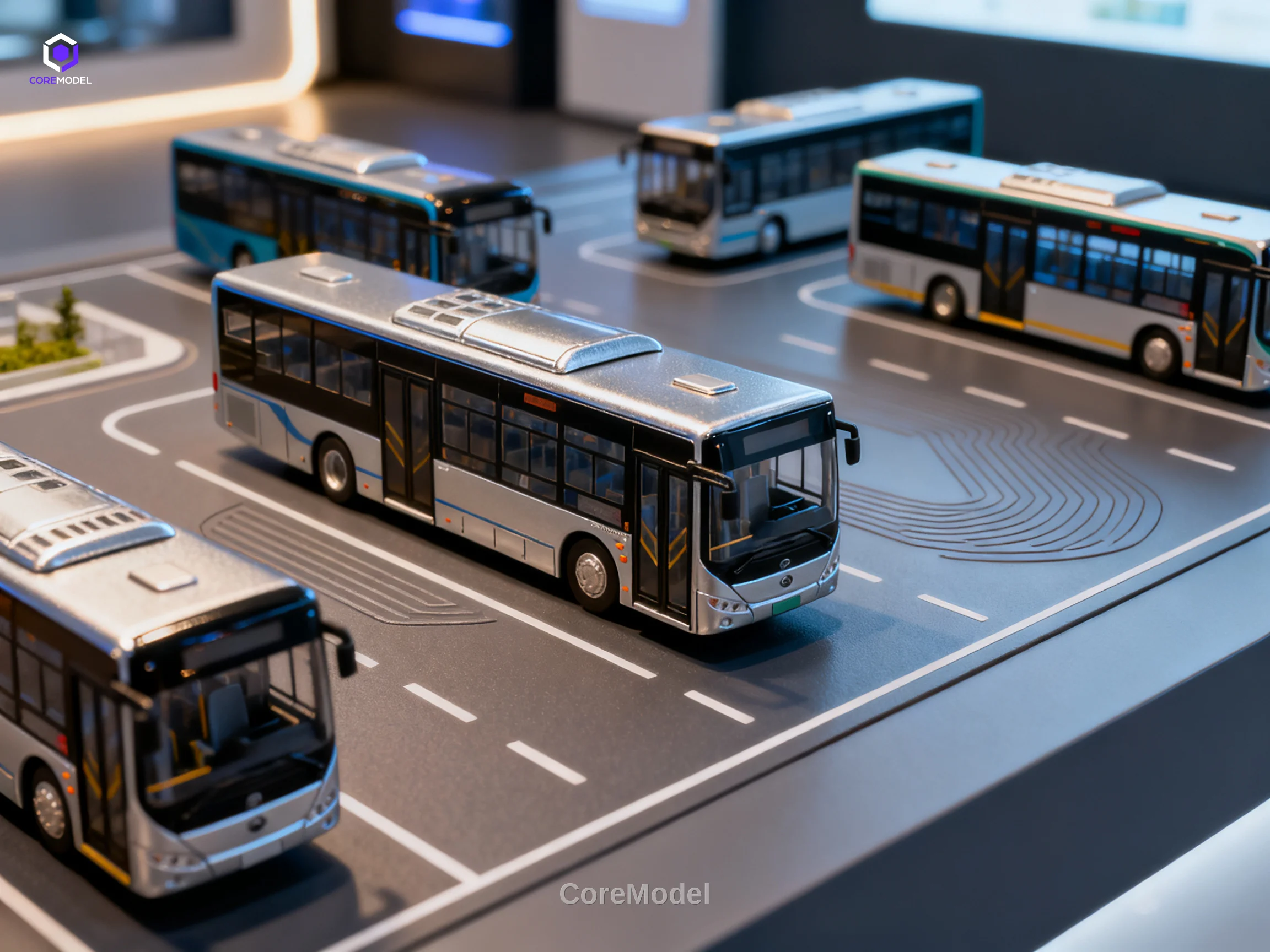Bus Sand Table Display Model - C