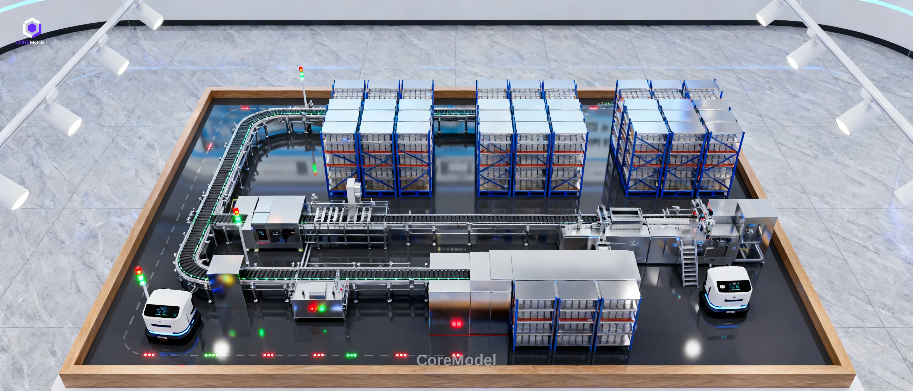 Port Terminal Scale Model - A