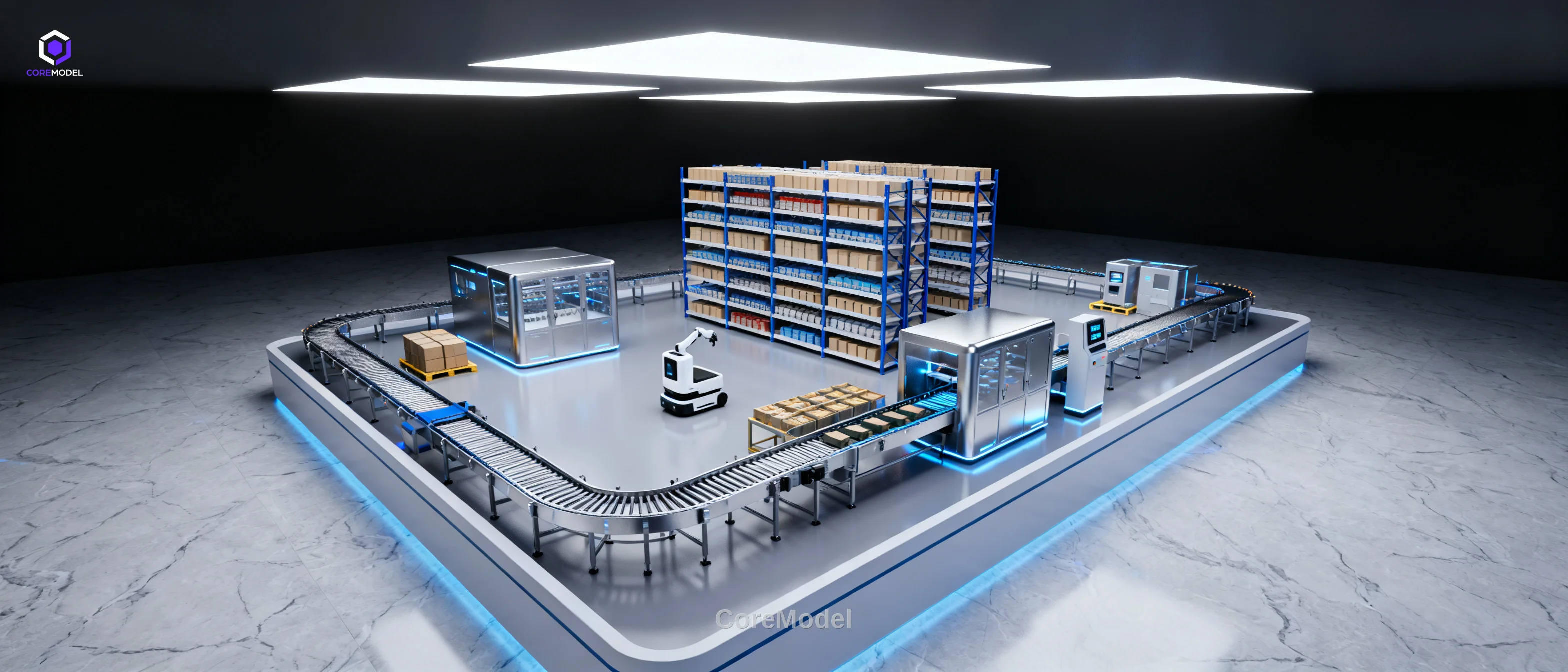Port Terminal Scale Model - B