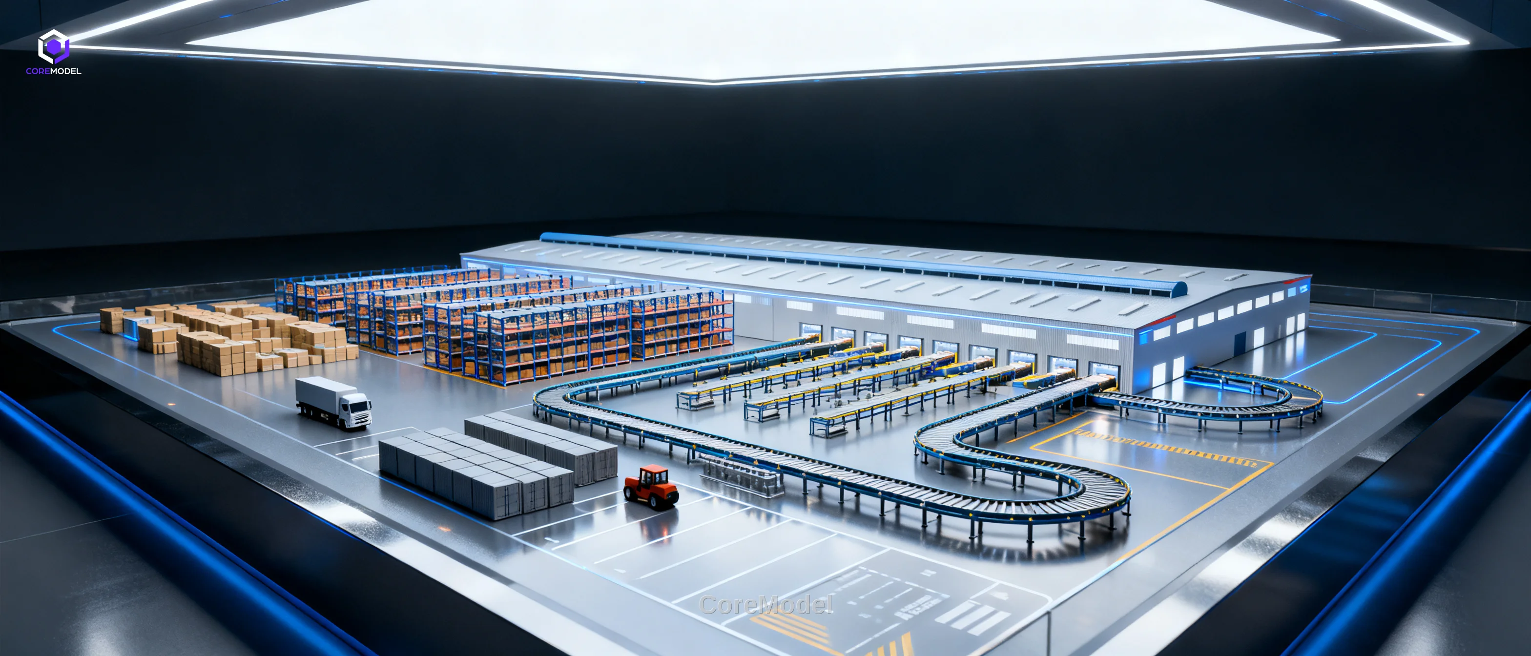 Supply Chain Hub Diorama - B