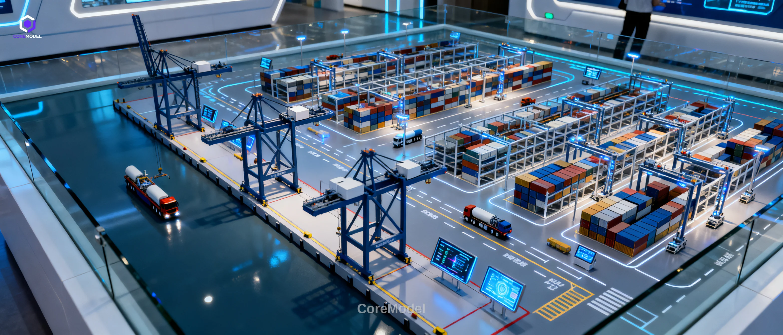 E-commerce Intelligent Distribution Center Scale Model - E
