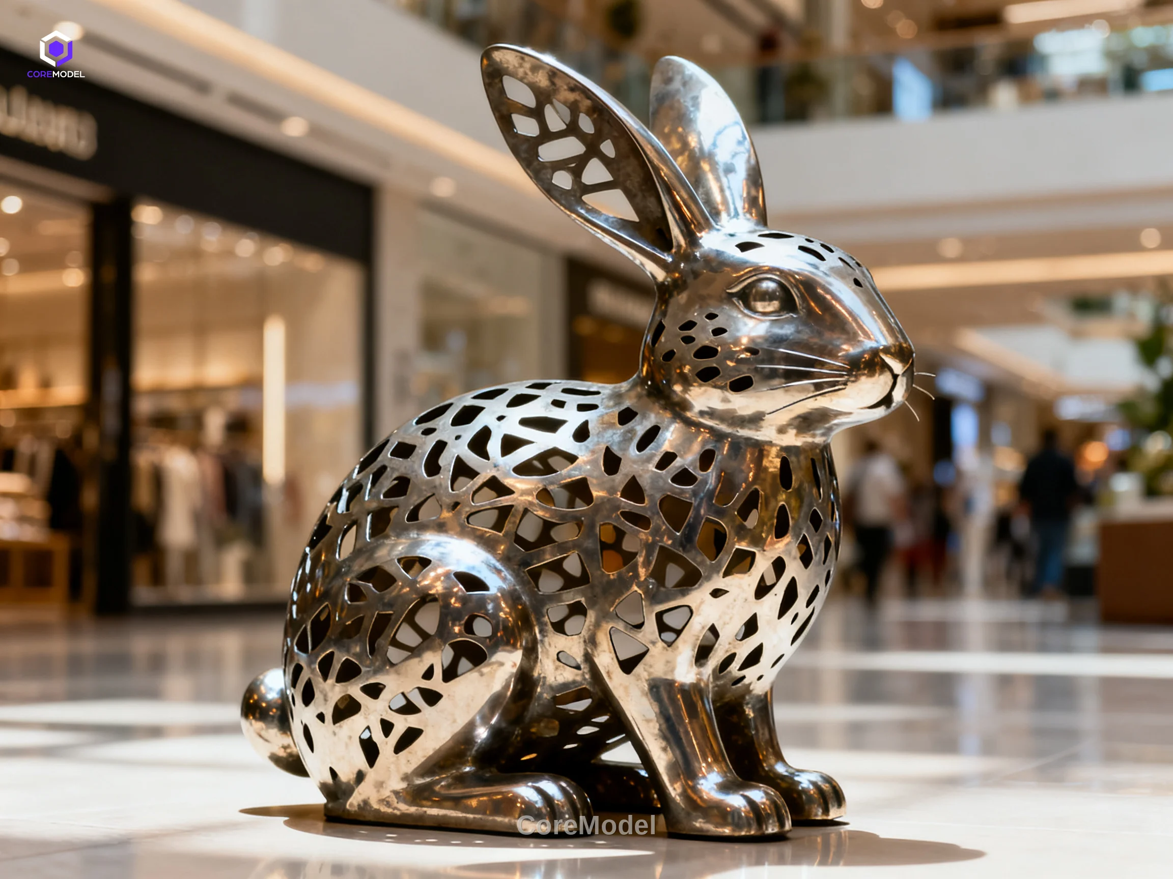 Animal Figure Art Installation Scale Model - D